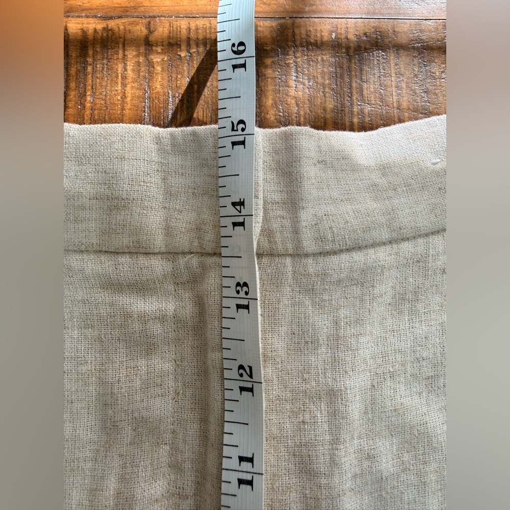 NWT Abercrombie and Fitch Linen Blend Wide Leg Pants Tailored Summer Breathable - Picture 11 of 12